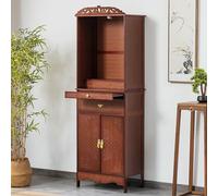 Table d'autel avec porte anti-poussière - Armoire personnelle pour culte domestique, méditation bouddhiste, design moderne
