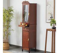 Table d'autel avec porte anti-poussière - Armoire personnelle pour culte domestique, méditation bouddhiste, design moderne