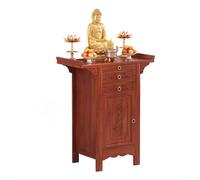 Table d'autel avec Rangement, autel en Bois pour la Maison, Table Bouddhiste avec tiroir pour Un Usage Domestique, Niche de Bouddha, Armoire Chinoise, pour encens, offrandes Rose Color 88X48.8X108cm