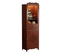Table d'autel avec rangement, autel en bois pour la maison, table bouddhiste avec tiroir pour un usage domestique, niche de Bouddha, armoire chinoise, pour encens, offrandes et prières B 38X33X170CM