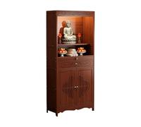 Table d'autel avec rangement, autel en bois pour la maison, table bouddhiste avec tiroir pour un usage domestique, niche de Bouddha, armoire chinoise, pour encens, offrandes et prières A 52X33X170CM