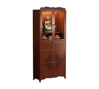 Table d'autel avec rangement, autel en bois pour la maison, table bouddhiste avec tiroir pour un usage domestique, niche de Bouddha, armoire chinoise, pour encens, offrandes et prières B 68X33X170CM