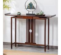 Table D'autel avec Rangement,Table Bouddhiste avec Tiroir pour La Maison,Tables De Prière Et De Méditation en Bambou,Grande Capacité De Rangement,pour Salon Ou Chambre(100x30x85.1cm)