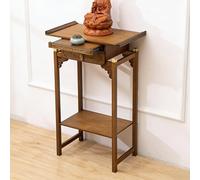 Table d'autel avec tiroir, console au design asiatique rétro pour méditation, temples à la maison et utilisation familiale, 80 x 39 x 120 cm, armoire fonctionnelle pour espaces spirituels
