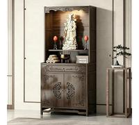 Table d'autel Bouddha pour la pratique spirituelle, armoire de niche chinoise pour la méditation, l'encens et la prière, idéale pour le culte des ancêtres, 80 x 40 x 100 cm