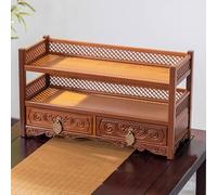 Table D'autel Bouddhiste avec Tiroir, Autel de Sorciere pour la Maison, Étagère pour Les Prières, la Divination, Le Culte ou Meuble(Brown,55cm/22in)