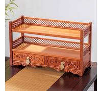 Table D'autel Bouddhiste avec Tiroir, Autel de Sorciere pour la Maison, Étagère pour Les Prières, la Divination, Le Culte ou Meuble(Orange,55cm/22in)