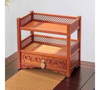 Table D'autel Bouddhiste avec Tiroir, Autel de Sorciere pour la Maison, Étagère pour Les Prières, la Divination, Le Culte ou Meuble(Orange,29cm/12in)