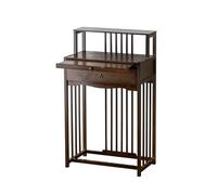 Table D'autel Bouddhiste for Sanctuaire De Méditation - Prière Spirituelle for Les Saints À La Maison, Autel Grec, Catholique, Proches, Compteur Ancestral(Brown,Width 70cm)