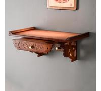Table d'autel bouddhiste murale pour méditation, armoire, offrandes d'encens - Idéal pour un usage domestique
