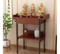 Table D'Autel Bouddhiste, Temple pour La Maison, Étagère Personnelle De Bouddha avec Tiroir, Table De Méditation pour Prière Et Offrandes D'encens(Brown,100 * 60cm/39.4 * 23.6in)