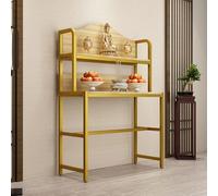 Table D'Autel Bouddhiste, Temple pour La Maison, Petite Table D'autel pour La Méditation Spirituelle, De Méditation pour Les Prières, La Divination(Yellow,80cm/31.5in)