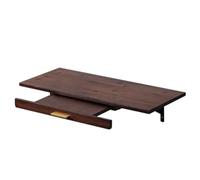 Table d'autel chinoise murale pour statues de Bouddha - Niche Pooja en bambou pour prière, encens et hommage au Guan Gong - Parfaite pour la décoration de temple de la maison