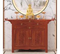 Table d'autel de Bouddha, Support de méditation avec Porte d'armoire, Table de prière Chinoise for la décoration de la Maison et la Pratique spirituelle(108cm/42.5in)