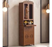 Table d'autel de méditation avec porte en acrylique et grand espace de rangement, présentoir pour temples, maisons et églises