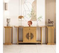 Table d'autel de méditation avec supports de fleurs, vitrine personnelle pour prières et cultes, design peu encombrant