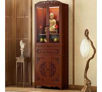 Table d'autel de méditation avec tiroir de rangement, armoire de sanctuaire bouddhiste chinois, table d'autel de prière personnelle, piédestal en bambou pour temples et maisons 70 cm/27,10 pouces