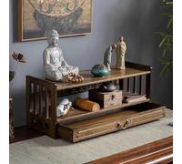 Table d'autel de méditation avec tiroir pour pratiques spirituelles, puja, prières, divination, et présentation d'objets décoratifs
