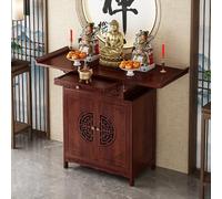 Table d'autel de méditation chinoise avec rangement - Armoire à offrandes sur piédestal de 80 cm, sculpture de nuage propice pour maisons et temples, idéale pour la pratique spirituelle et l