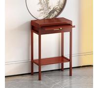 Table d'autel de méditation en bambou avec plateau coulissant pour petits espaces, 30 x 30 x 101 cm