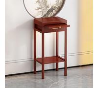 Table d'autel de méditation en bambou avec plateau coulissant pour petits espaces, 30 x 30 x 101 cm