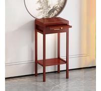 Table d'autel de méditation en bambou avec plateau coulissant pour petits espaces, 30 x 30 x 101 cm