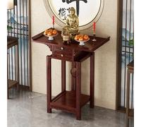 Table d'autel de méditation en bois massif avec tiroir de rangement extractible, idéale pour les sanctuaires de maison, les temples et la décoration du salon
