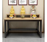 Table d'autel de Méditation, Étagère pour Statue de Bouddha, Sanctuaire De Prière Personnelle, pour PrièRes, Culte, for Salon, Salle D'étude, Bureau Ou Salon De Thé(Yellow,80 * 50cm/31.5 * 19.7in)