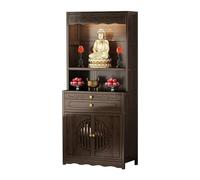 Table D'autel de Méditation Niche de bouddha, meuble chinois, Table d'offrande, maison Bodhisattva Guanyin, dieu de la richesse, présentoir, Table d'hommage Table de Thé Petite Table ( Color : B )