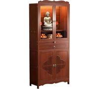 Table d'autel de méditation, table d'offrande bouddhiste avec tiroirs et rangement, armoire personnelle pour la maison ou l'espace spirituel