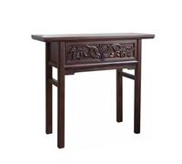 Table D'autel de Méditation Table plate en bois massif, caisse d’entrée Zen de style chinois, table en bandes de noyer noir, table d’encens domestique, armoire de siège Bouddha Table de Thé Petite Tab
