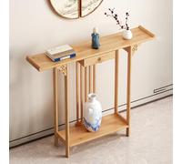 Table d'autel de Prière en Bambou, Armoire de Sanctuaire Domestique, Petite Autel Bouddhiste avec Tiroir Rangement, Autel De Table De Méditation(Wood,80 * 20 * 80cm/31 * 7 * 31in)