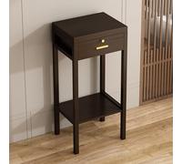 Table d'autel de prière en Bambou, Petite Support de Statue de Bouddhiste Domestique avec Plaque de Traction rétractable, Table De Puja avec Tiroir(50 * 30 * 101cm/19 * 11 * 39in)