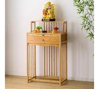 Table D'autel de Sanctuaire Chinois, Sanctuaire Domestique, des Tiroirs Rétractables, avec Un Grand Bureau, pour Offrir à la Maison, Prière et Encens(Yellow,70 * 120cm/27.6 * 47.2in)