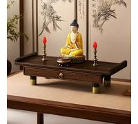 Table D'autel De Sanctuaire Personnel, Tables D'encens de Niche Bouddhistes de Prière, Autels De MéDitation Bouddhiste Relaxant, pour Les Bougies, L'Encens, Les Plantes(39*26*13cm/15.4*10.2*5.1in)