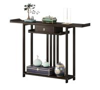 Table d'autel en Bambou avec tiroir de Rangement, Console de sanctuaire Chinois pour l'entrée et Le Salon, Meuble d'autel Compact Parfait pour Les Petits espaces, décoration intérieure