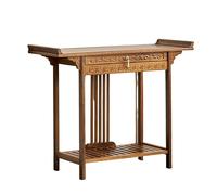 Table D'autel en Bambou, Table De Méditation, Niche Bouddha, Meuble De Méditation avec Tiroir, for Salon, Chambre, Bureau, Salle De Bain