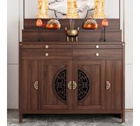 Table d'autel en bois avec rangement pour la méditation et la prière, décoration d'intérieur, espace de retraite spirituelle