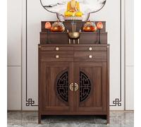 Table d'autel en bois avec rangement pour la méditation et la prière, décoration d'intérieur, espace de retraite spirituelle