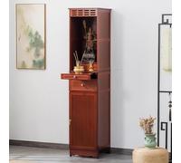 Table D'autel en Bois Massif, Armoire De Prière De Différentes Tailles, Table De Méditation avec Porte, Banc De Prière Chinois, Autel Bouddhiste for Salon(B,L38CM)