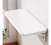 Table d'autel murale pliable avec étagère pour statues - Cadre en métal - Table flottante pour prière et méditation - Pour la maison, le bureau, la chambre à coucher et la cuisine - Blanc - 60 x 40 cm