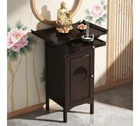 Table D'Autel Personnel en Bambou - Armoire D'Autel avec Tiroir Et Rangement | Niche pour Bouddha Chinois pour Objets Rituels, IdéAl pour Le Salon Et Les Petits Espaces (66 * 40 * 103cm)
