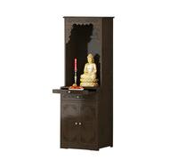 Table D'autel Personnelle, Autel avec Rangement, Table De Prière Et De Méditation, Niche Bouddhiste Chinoise, Meuble De Méditation Et De Pooja(A,50CM)