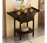 Table D'autel Personnelle, Meubelen D'autel, Table D'Autel Bouddhiste, Armoire D'Autel avec Un Grand Bureau, des tiroirs rétractables, pour Les Bougies, L'Encens, Les Plantes(50 * 33cm/19.7 * 13in)