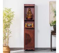 Table d'autel personnelle pour le culte bouddhiste et la méditation domestique - Élégante décoration d'armoire pour espaces zen