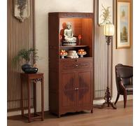 Table D'autel Personnelle, Table De Prière Et De Méditation, Niche De Bouddha, Armoire Chinoise, Autel Bouddhiste, Armoire D'offrandes Chinoise, pour Salon Et Maison(52cm/20.5in)