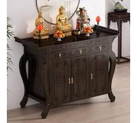 Table d'autel pour la Maison,Armoire pour Sanctuaire Dédiée à Guanyin Déesse de la Richesse,Design avec Bordures et Tiroir,pour la Prière la Divination et Le Culte(140x40x100cm)
