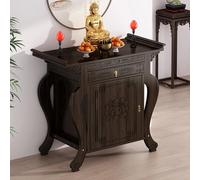 Table d'autel pour la Maison,Armoire pour Sanctuaire Dédiée à Guanyin Déesse de la Richesse,Design avec Bordures et Tiroir,pour la Prière la Divination et Le Culte(66x40x100cm)