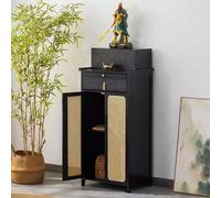 Table d'autel rétractable avec rangement fermé pour la méditation et la prière dans les sanctuaires et les temples