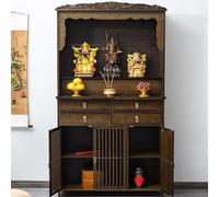 Table D'Autel, Table de MéDitation avec Tiroir, Meuble D'Autel en Bambou, Niche de Bouddha Chinois, PréSentoir de Statue de Bouddha, for Salon, Chambre, Bureau(100cm/39.37in)